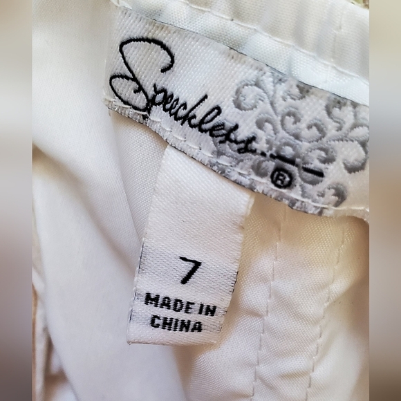 Champagne Gold Satin Sequin Tulle Strapless Mini Cocktail Party Dress Size 6/7 - Picture 9 of 9